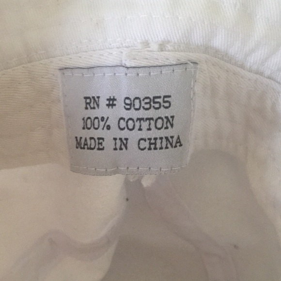 White Cotton Bucket Hat with Embroidered "OF" Donut Logo - Picture 6 of 7